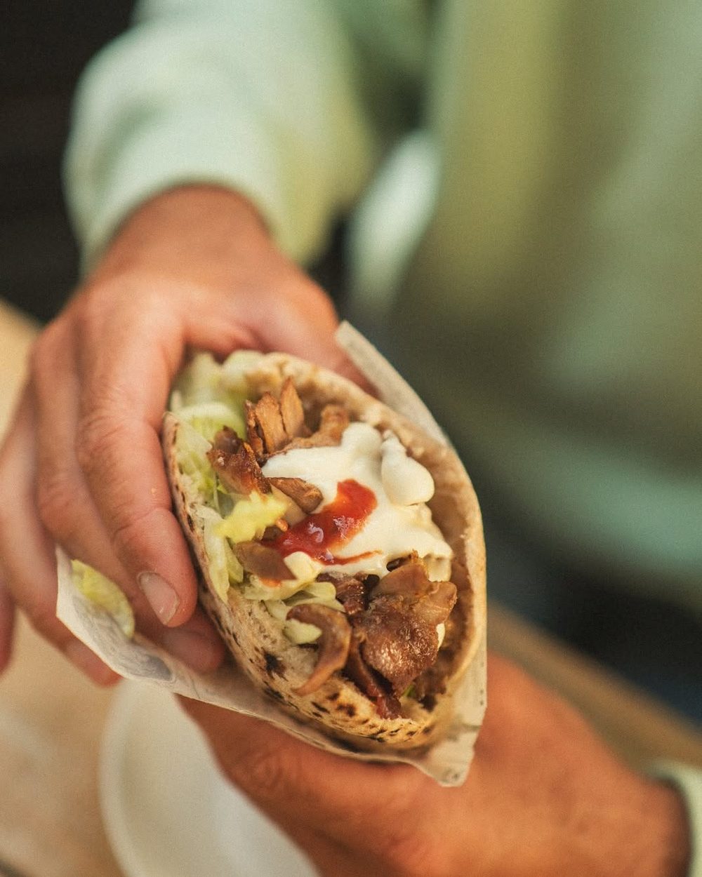 Gyros en pan de pita